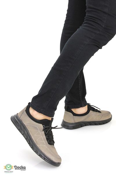 MARCO ROSSİ Men's Orthopedic Sneakers - Genuine Leather, Soft Seasonal, Daily Use, Mr24/Cs20539