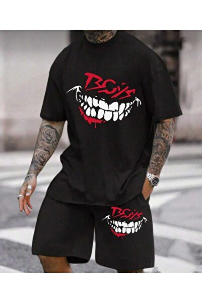 CONSTRAİN Σετ μπλουζάκι και σορτς με στάμπα Unisex