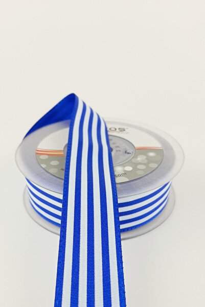 Limelia Синя раирана тафта панделка 20 м