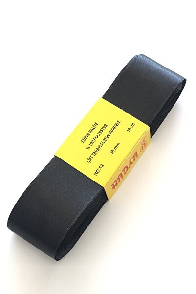 Limelia Panglică neagră din satin 4 cm