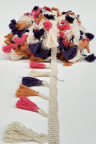 Limelia Cremă roz mov din bumbac cu franjuri