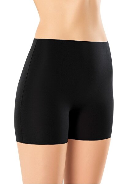 Generic Brand 1007 Laser Cut Silicone Shorts Corset Black