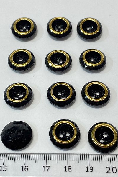 Limelia 10 Pieces Round Center Drilled Strut Button