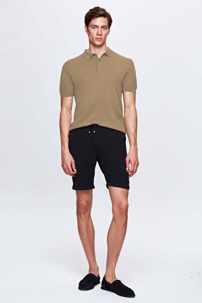 D'S Damat Μπλουζάκι Camel Slim Fit Rayon Knitwear