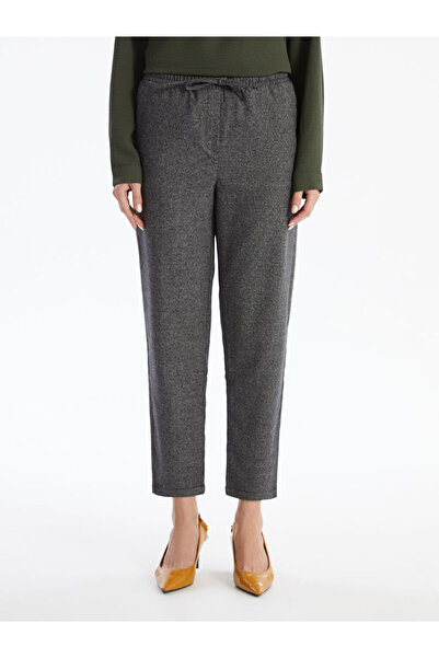LC Waikiki LCW Beli Lastikli Ekose Kadın Pantolon