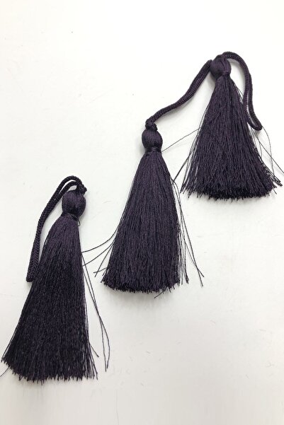 Limelia Culoare violet închis ciucuri unic 7 cm (10 bucăți)