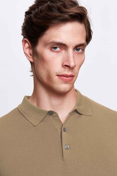 D'S Damat Μπλουζάκι Camel Slim Fit Rayon Knitwear