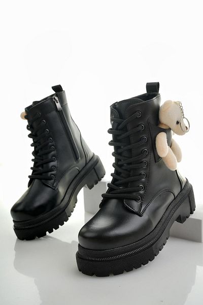 MUGGO Larrie Guaranteed - Women's Boots with Teddy Bear and Zipper