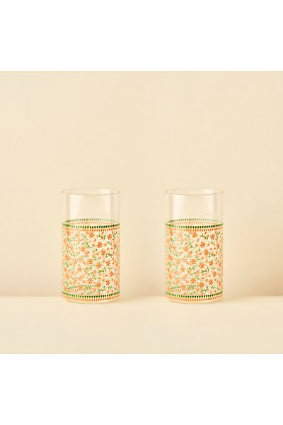 Bella Maison Blossom Soft Drink Cup Set of 2 (420 Cc)