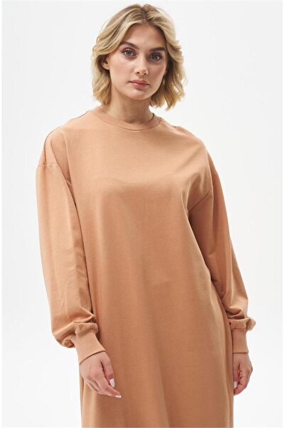 Levidor Uzun Kollu Sweat Taba Levidor