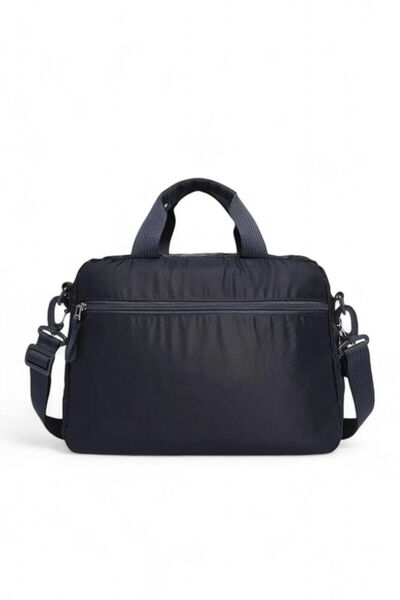 SMART BAGS Soft Fabric Unisex Briefcase and Laptop Bag 8724 - Navy Blue