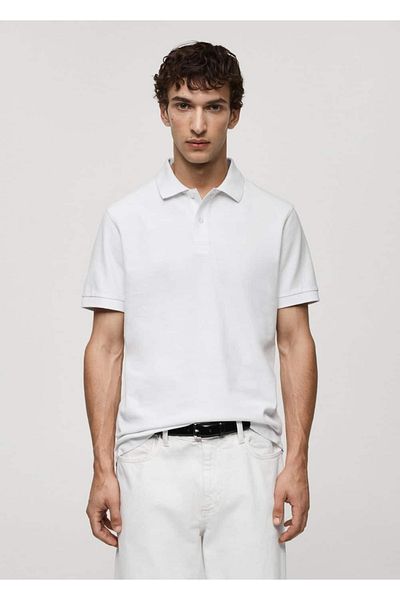 MANGO Man Piqué-Polo aus 100 % Baumwolle