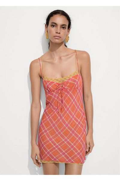 MANGO Woman Rochie cu imprimeu mixt