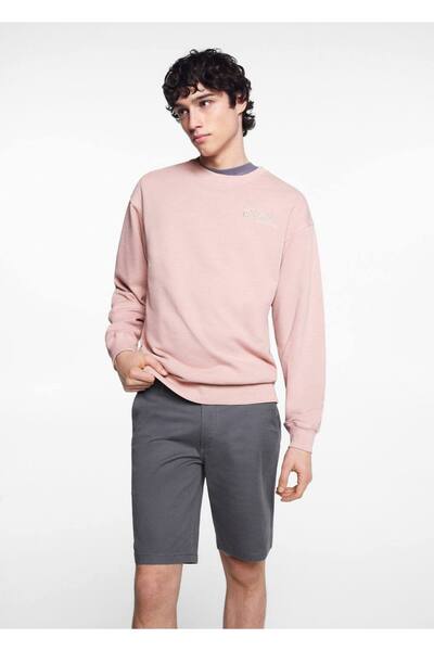 Mango Teen Unisex φούτερ με γραφή