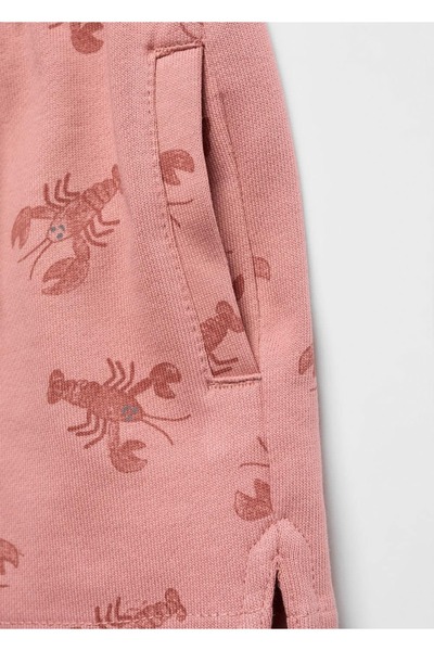 MANGO Baby Istakoz desenli bermuda şort