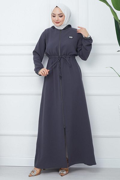 hafsamina Διχτυωτή κουκούλα δεμένη Ferace Smoked HM2360