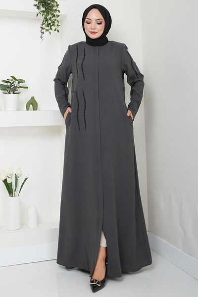 hafsamina Gray Love Stone Ferace - HM2481