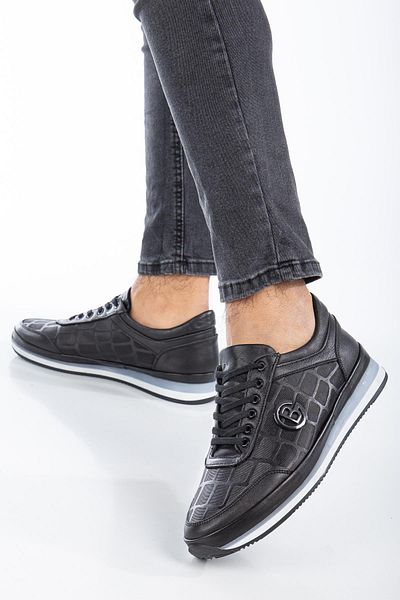 Dilimler Ayakkabı Ανδρικά καθημερινά casual παπούτσια με αγκράφα από γνήσιο δέρμα