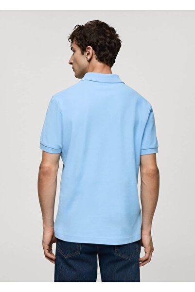 MANGO Man %100 pamuklu pike polo
