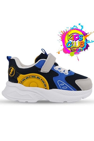 KCMN Pantofi sport unisex pentru copii - Cool Mose, Talpă ortopedică, ALBASTRU ÎNCHIS