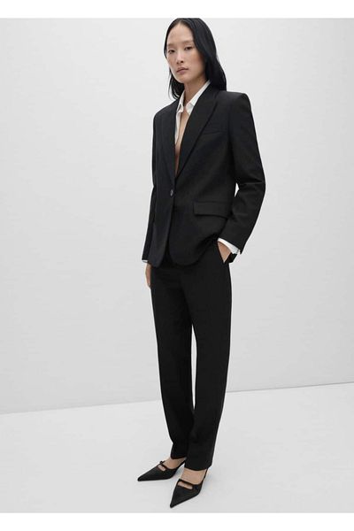 MANGO Woman Suit pants with wool