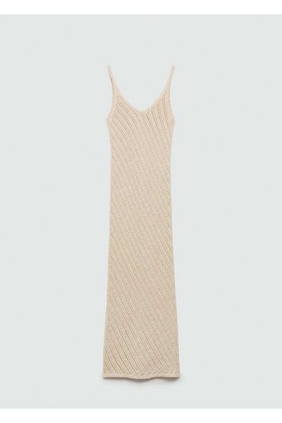 MANGO Woman Crochet Knitwear Dress