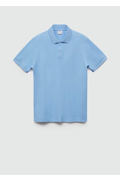 MANGO Man %100 pamuklu pike polo