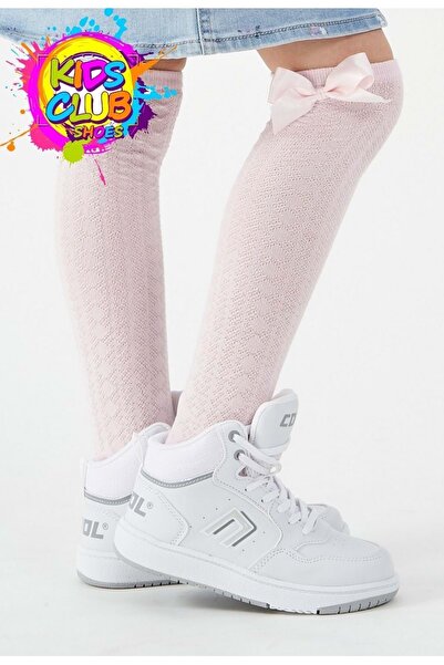 KCMN حذاء رياضي للأطفال من Adel ذو رقبة طويلة - أبيض للجنسين