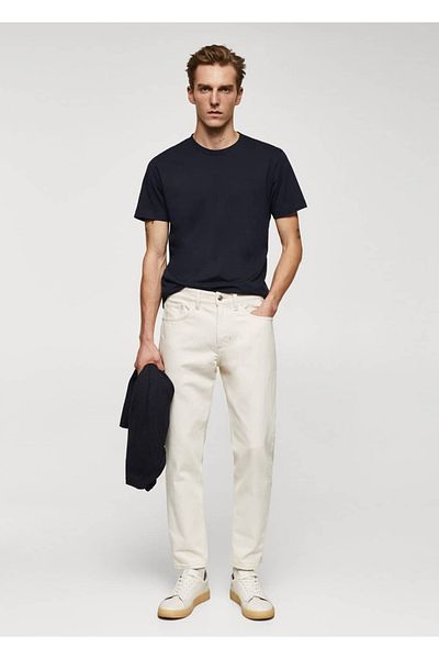 MANGO Man Basic-Baumwoll-T-Shirt