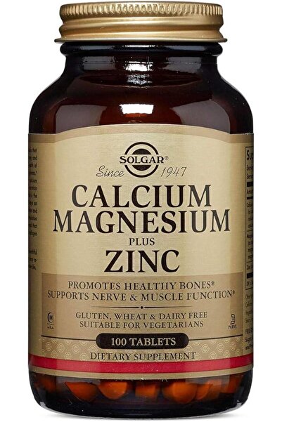 Solgar Calcium Magnesium Plus Zinc 100 Tablet