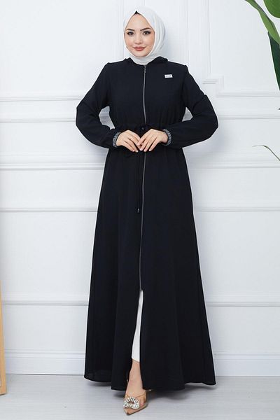 hafsamina Διχτυωτή κουκούλα Laced Ferace Μαύρο HM2360