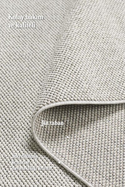 Red Halı Düz Renk Açık Gri Sisal Yumuşak Polipropilen Jüt Halı Salon Oturma Odası Yolluk Mutfak Koridor Halıs