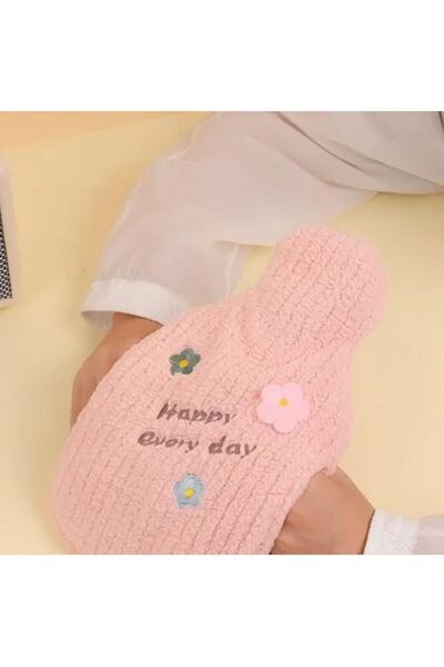 thebestnzm 1 Liter Hand-Woven Hot Water Bag Happy (3936)