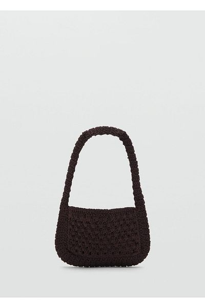 MANGO Woman Háčkovaná taška Clutch