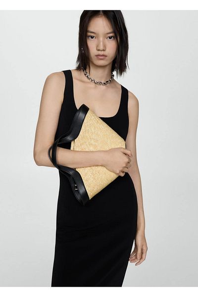 MANGO Woman Strappy Midi Dress