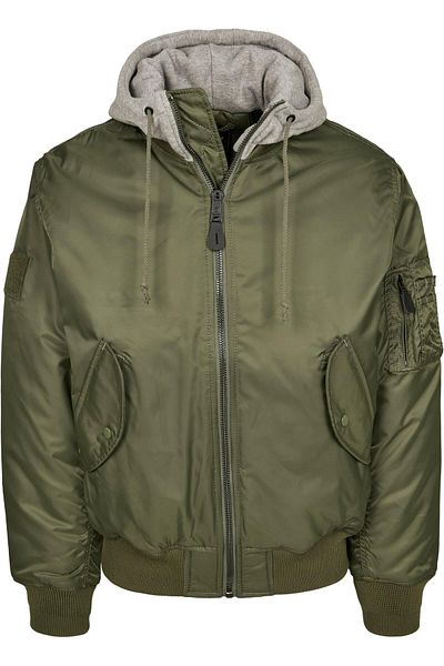 Brandit Herren Hooded Ma1 Bomber Jacket