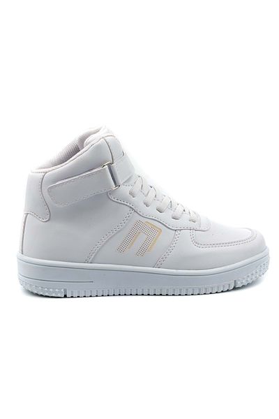 KCMN Pantofi de baschet pentru copii Glaxy Long Beijing High Top - ALB