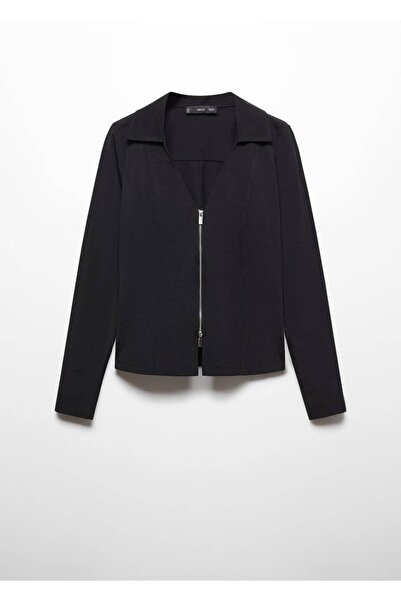 MANGO Woman Fermuarlı ceket