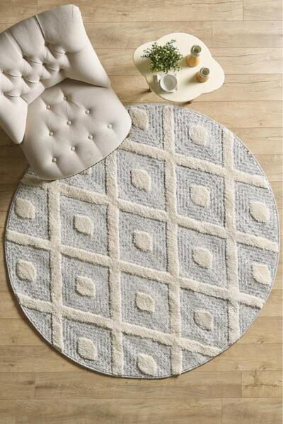 Red Halı İskandinav Halı Gri Krem Halı Yumuşak Bukleli Bohem Jut Halı Salon K...