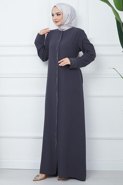 hafsamina Κυψελωτό ύφασμα Plus Size Stoned Ferace Smoked HM2352