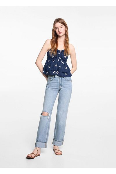 Mango Teen Blugi metalizati pentru copii