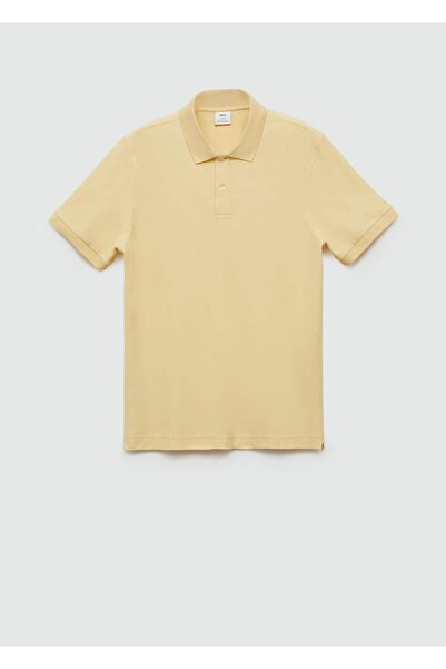 MANGO Man %100 pamuklu pike polo