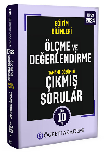 Öğreti Akademi 2024 KPSS Eğitim Bilimleri Ölçme ve Değerlendirme Tamamı Çözüm...