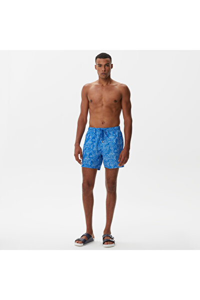 Nautica Erkek Mavi Baskılı Deniz Şortu