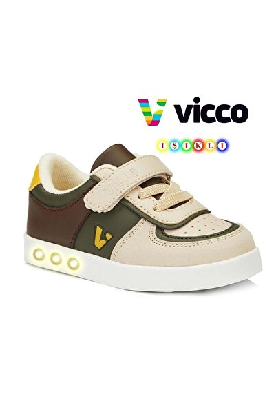 Vicco حذاء رياضي للأطفال من Sam Işıklı لتقويم العظام باللون الكاكي