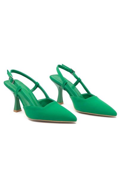 KCMN Pantofi cu toc de damă Feles verde 8 cm