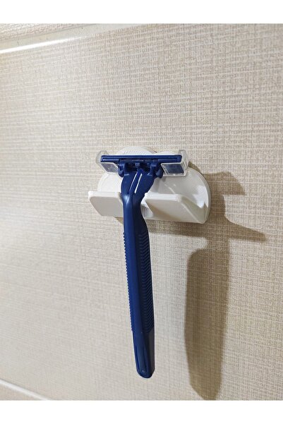 Nerva Design 3D منظم الحمام السحابي اللاصق - حامل الحلاقة البلاستيكي