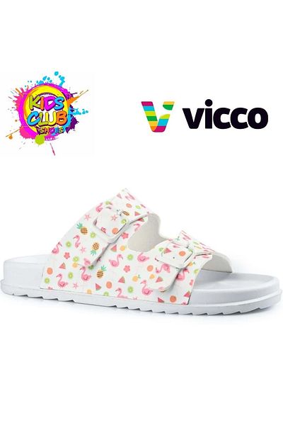 Vicco Gibili Iı Ortopedik Çocuk Sandalet Terlik Beyaz