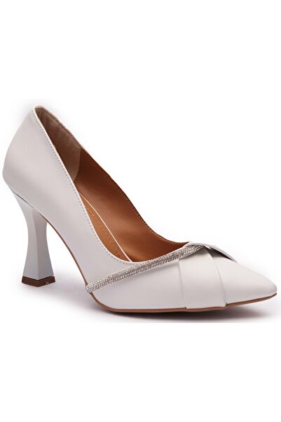 KOCAMANLAR Feles Kadeh Каблук Сатен Стрічка Камінь Стилет Жіноче Взуття на Ка...