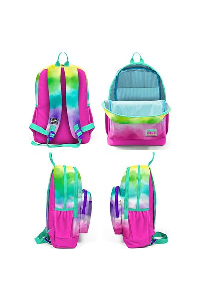 Coral High Colorful Patterned Nutrition School Bag Pen Holder Flask